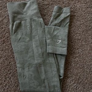 Gymshark green camo leggings